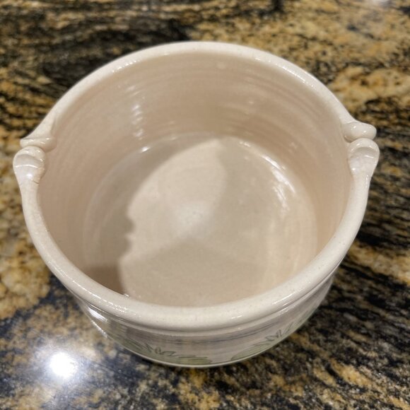 Vtg Handcrafted Lynn Gray Signed Art Pottery Desert Cactus Bowl Rim Pinch Deco - Picture 2 of 16